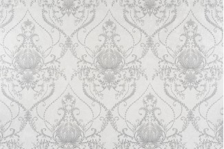 Обои белые с рисунком дамаск флизелиновые OVK Design Зодиак арт.10313-01 Обои белые с рису