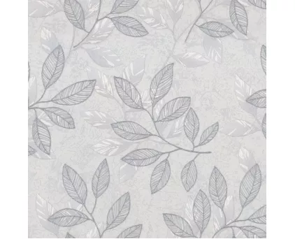 Обои листва на сером фоне Euro Decor виниловые Elsa арт.9110-24