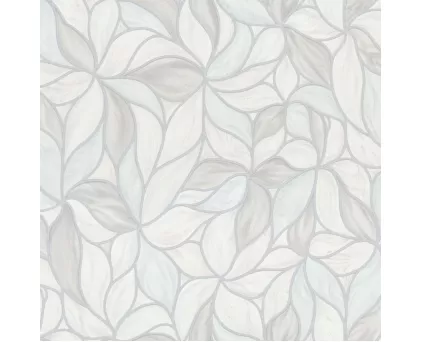 Обои крупные цветы на сером фоне Euro Decor виниловые Fractal арт. 7144-11